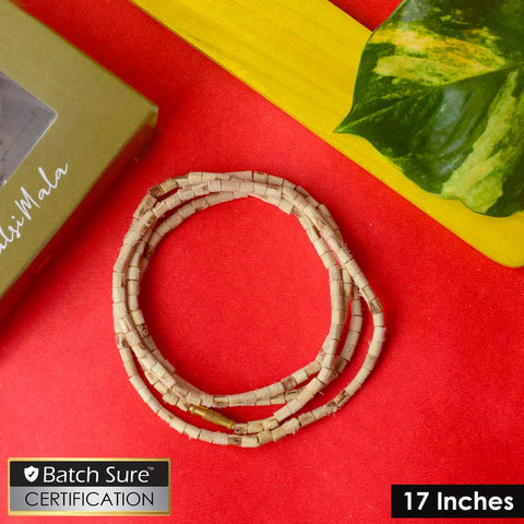 100% Original Tulsi Mala with flat beads, featuring 108+1 authentic beads, ideal for spiritual practices and meditation. Crafted with pure Tulsi wood, this mala enhances positivity and devotion. India’s Premium Jap Mala Store - www.satvikstore.in
