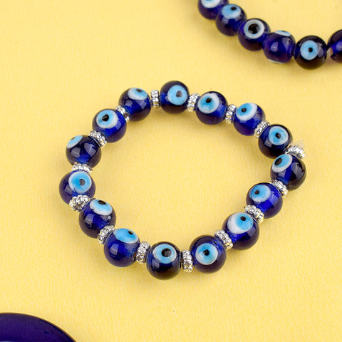 Artistic Evil Eye Bracelet for Girls and Women with a beautiful evil eye charm, offering both style and protection from negative energies. India’s Largest Pooja Accessories Brand – www.satvikstore.in