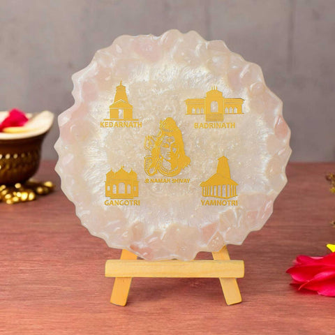 Decorative Resin Frame of Lord Shiva with Char Dham Temples – India’s Largest Pooja Accessories Brand – www.satvikstore.in