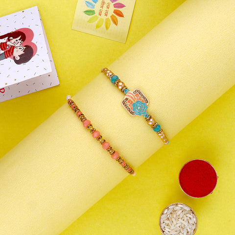 "Shop Satvik Rakhi Set of 2: Send Rakhi to India Online | Rakhi Gifts, Rakhi 2023, Indian Rakhi, Rakhi Online India, Rakhi Gift, Buy Rakhi Online"