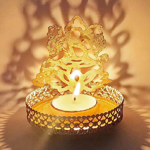 Goddess Lakshmi Shadow Diya handcrafted in metal, designed to project a radiant shadow of Maa Lakshmi when lit, ideal for Diwali, Lakshmi Puja, and spiritual home decoration. India’s Largest Pooja Accessories Brand – www.satvikstore.in